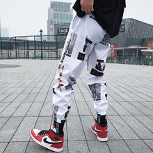 Load image into Gallery viewer, Hip hop Pants Men Loose Joggers Print Streetwear Harem Pants Clothes Ankle length Trousers
