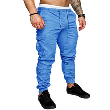 Load image into Gallery viewer, Autumn Men Pants Hip Hop Harem Joggers Pants 2019 New Male Trousers Mens Solid Multi-pocket Cargo Pants Skinny Fit Sweatpants
