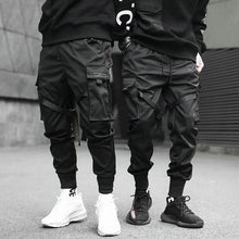 Load image into Gallery viewer, 2020 Hip Hop Boy Multi-pocket Elastic Waist Design Harem Pant Men Streetwear Punk Casual Trousers Jogger Male Dancing Black Pant
