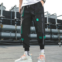 Load image into Gallery viewer, 2020 Hip Hop Boy Multi-pocket Elastic Waist Design Harem Pant Men Streetwear Punk Casual Trousers Jogger Male Dancing Black Pant
