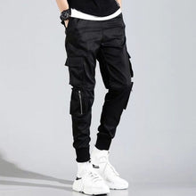 Load image into Gallery viewer, 2020 Hip Hop Boy Multi-pocket Elastic Waist Design Harem Pant Men Streetwear Punk Casual Trousers Jogger Male Dancing Black Pant
